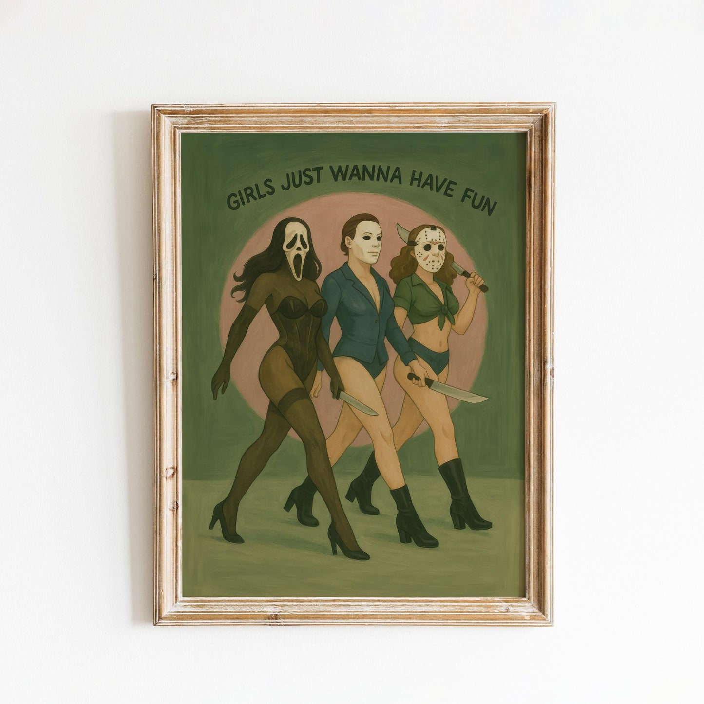 Sexy Horror Icons Poster – Feminist Wall Art Featuring Empowered Women Print