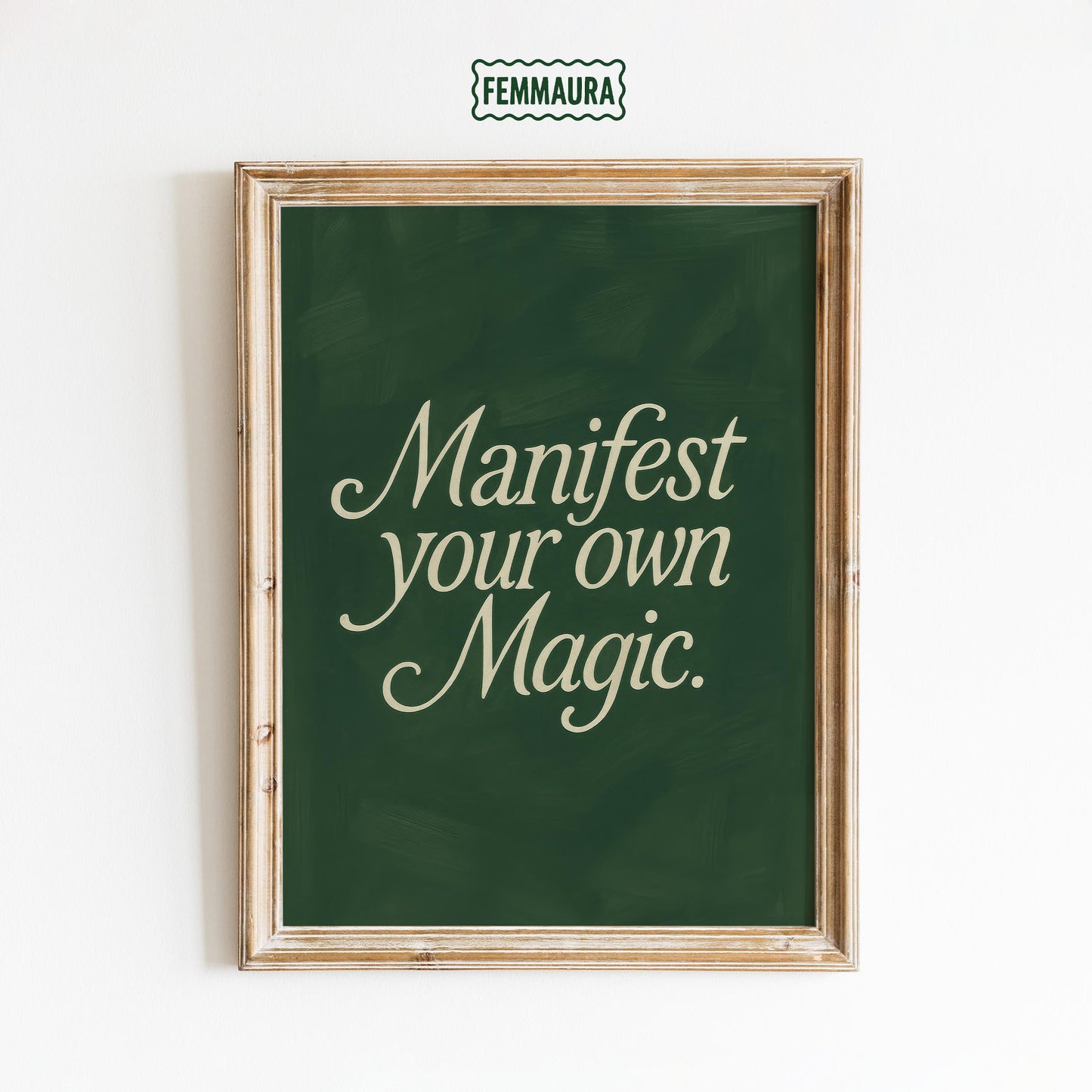 Manifest Your Own Magic – Spiritual Wall Art | Motivational Quote Poster
