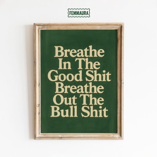 Funny Retro Poster – Bold Typography Art Print | Cheeky Quote Wall Decor