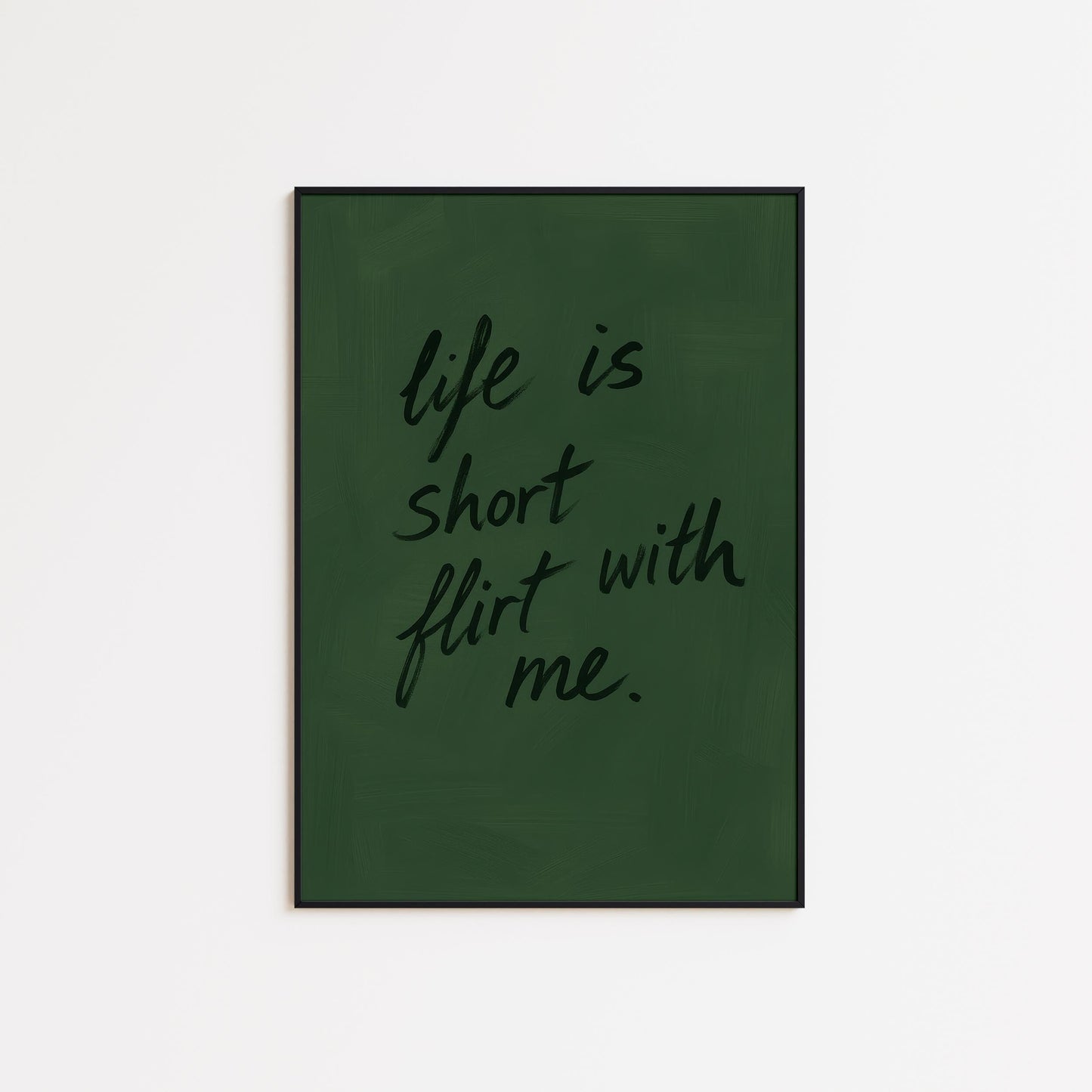 Funny Quote Wall Art – Cheeky Flirty Wall Print With Playful Typography Poster