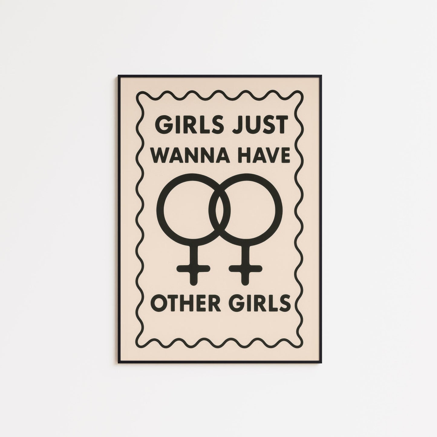 Lesbian Pride Poster – Bold Femme Artwork | Queer Wall Art, Sapphic Decor