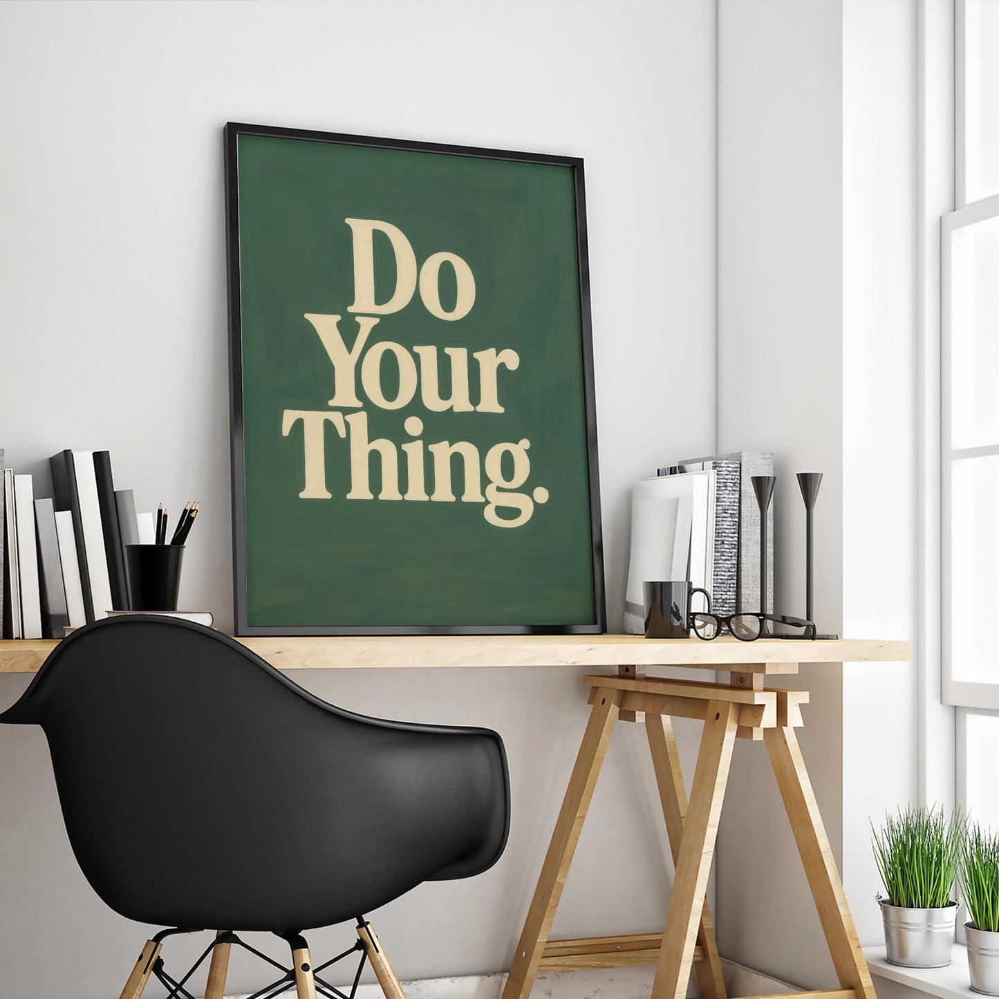 Retro Motivational Poster – Do Your Thing Typography Wall Art Print