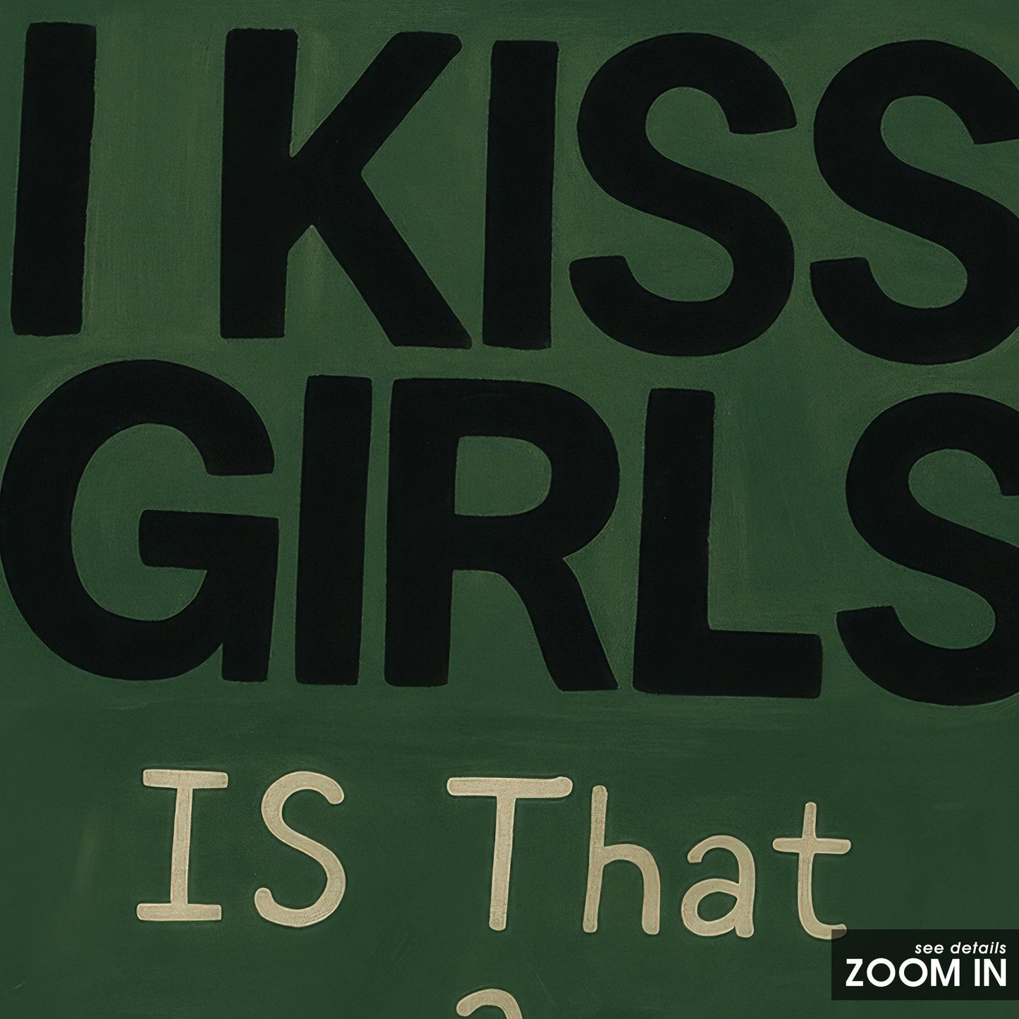 Queer Pride Poster – Bold Typography Wall Art | LGBTQ Sapphic Decor