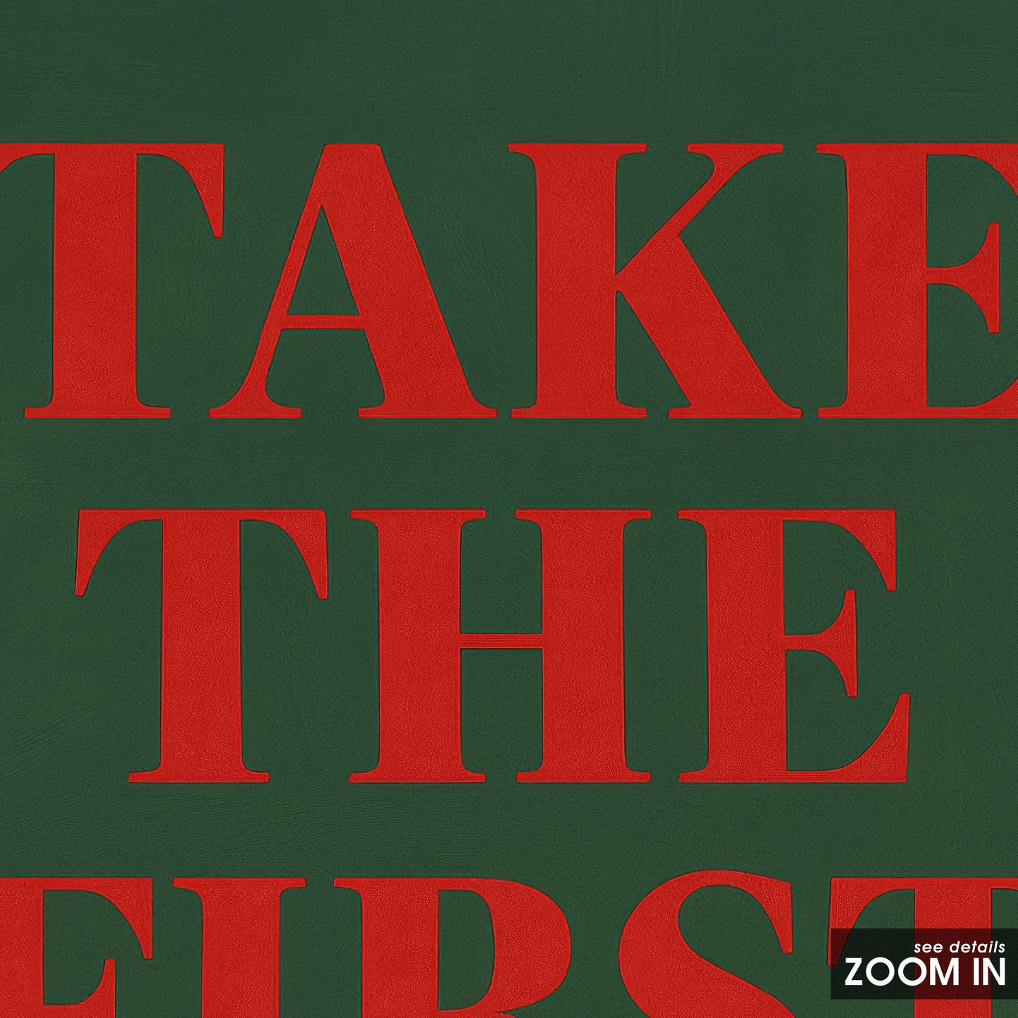 Motivational Minimalist Poster – Take First Step Art | Inspirational Wall Decor