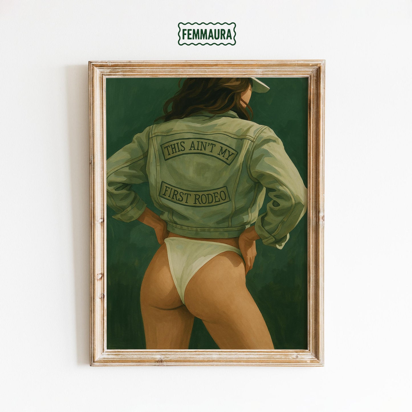 Cowgirl Wall Art – Bold Western Rodeo Poster | Vintage Rodeo Art Print