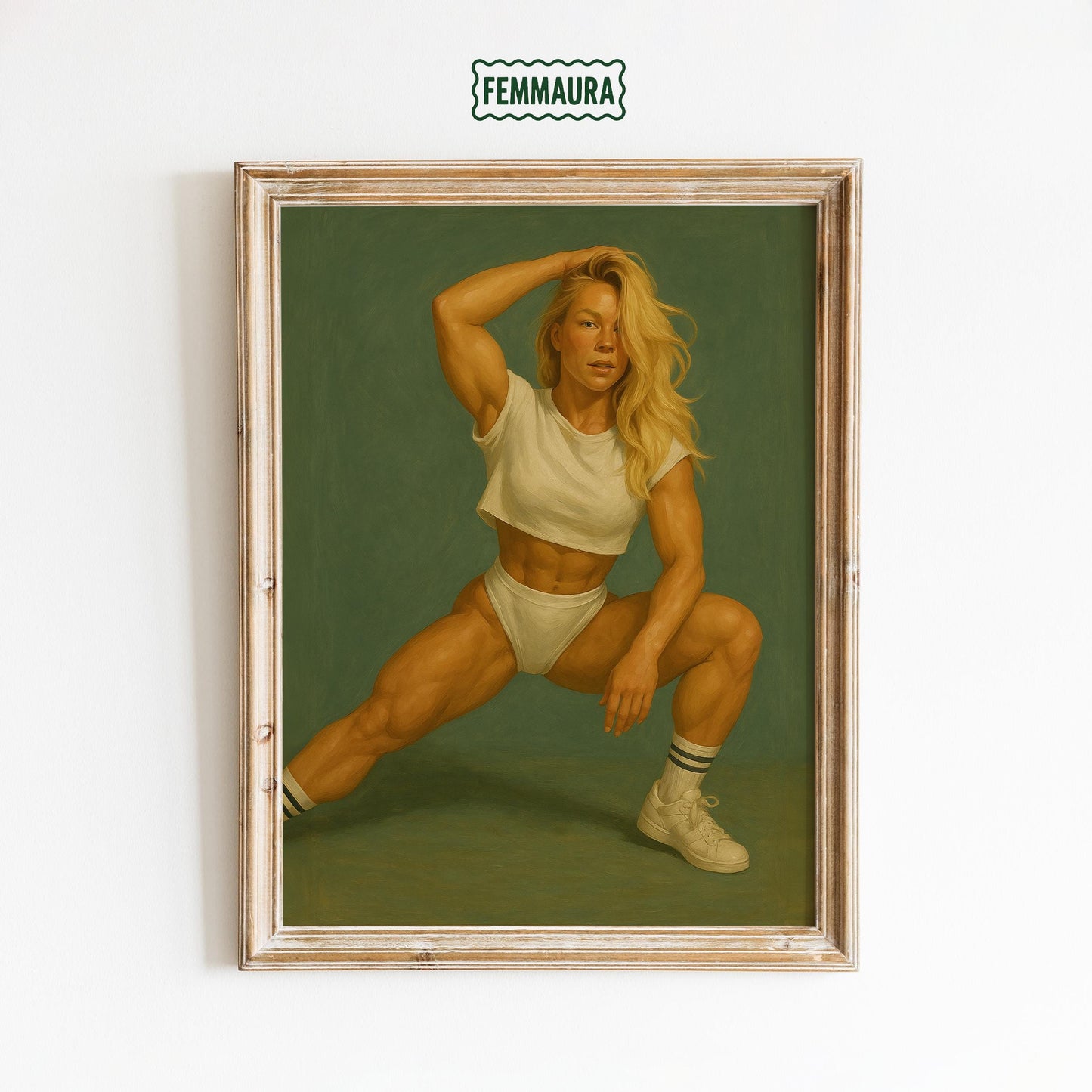 Strong Woman Poster – Empowering Fitness Wall Art | Bold Female Strength Print