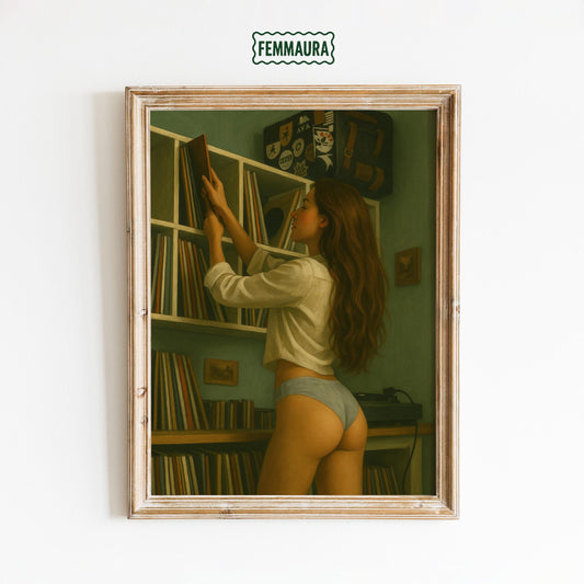 Vintage Vinyl Poster – Retro Music Art with Nostalgic Wall Decor for Music Lovers