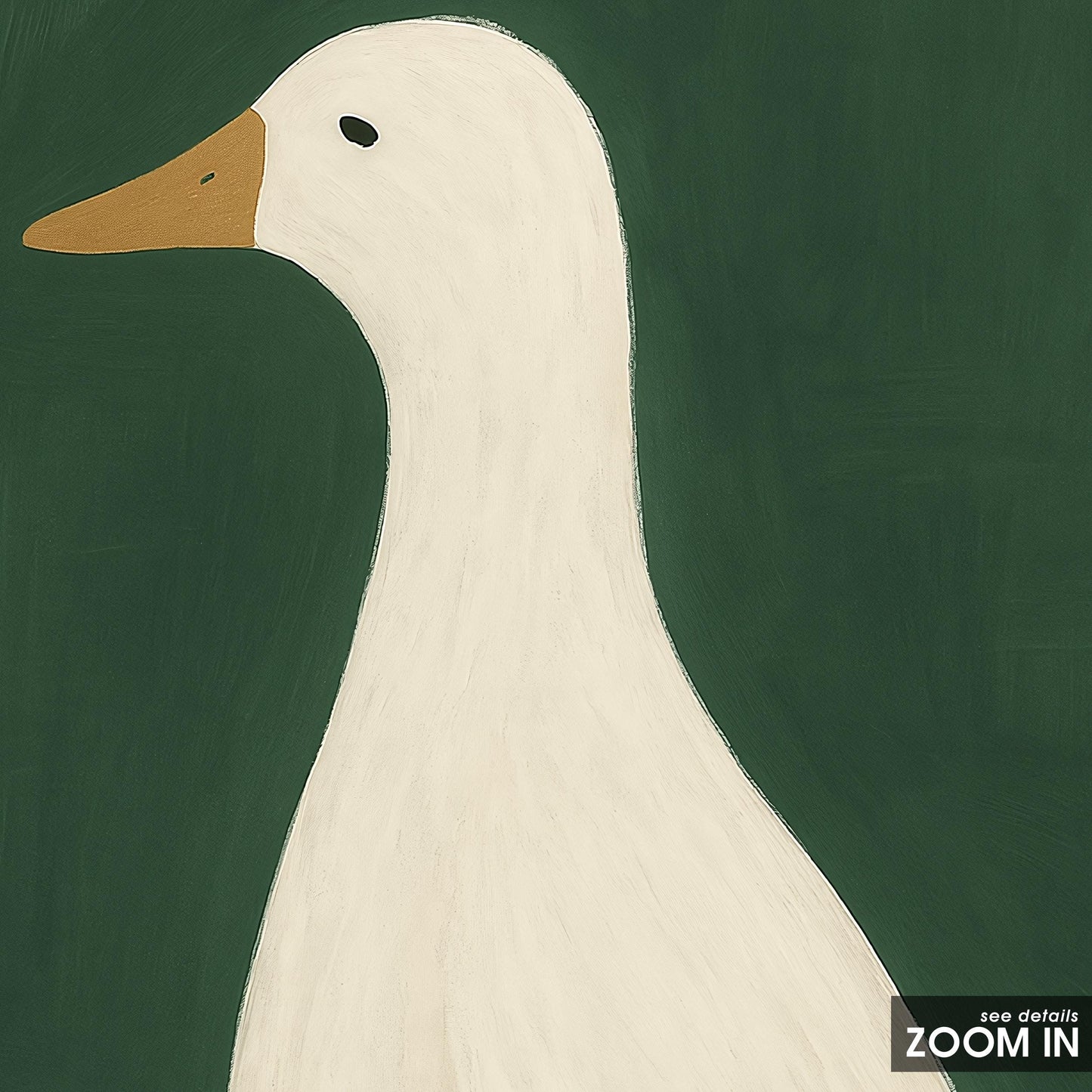 Goose Wall Art – Minimalist Animal Poster | Cozy Farmhouse Decor Print