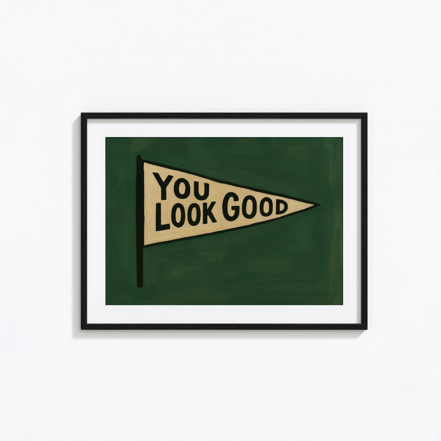Retro Motivational Wall Art – Vintage Pennant Print With Bold Typography