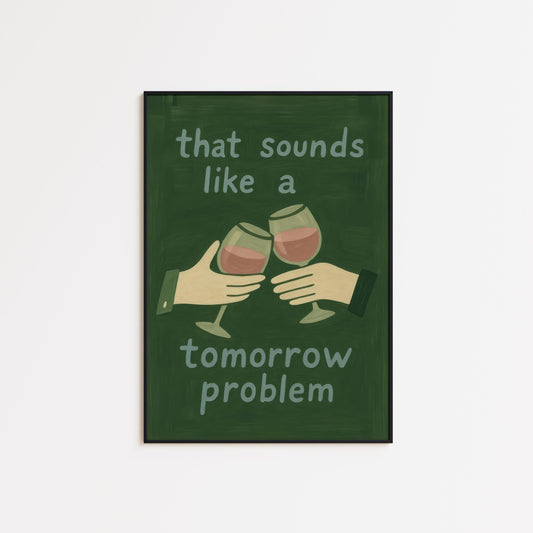 Funny Wine Poster – Retro Wine Quote Art With Playful Typography Print