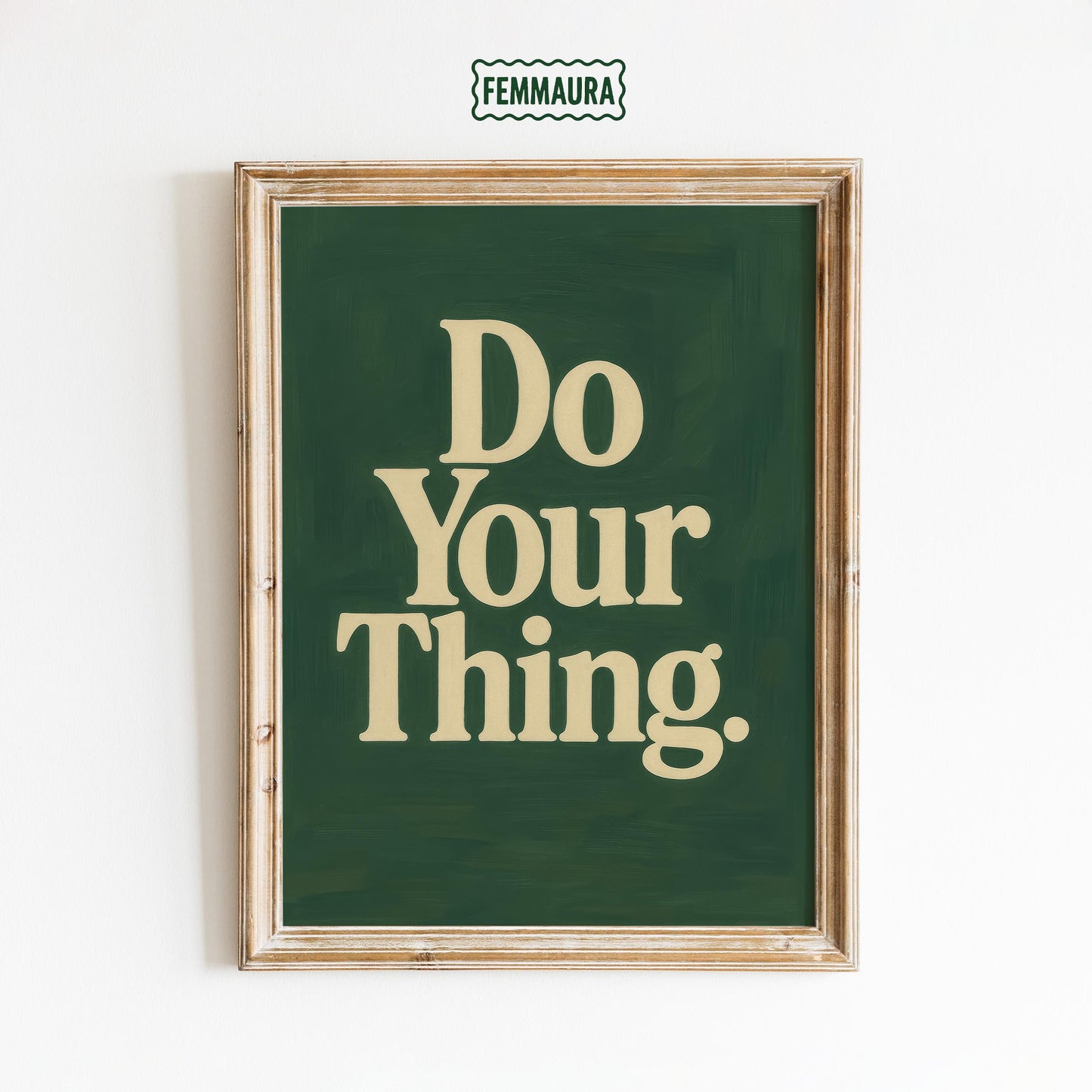 Retro Motivational Poster – Do Your Thing Typography Wall Art Print