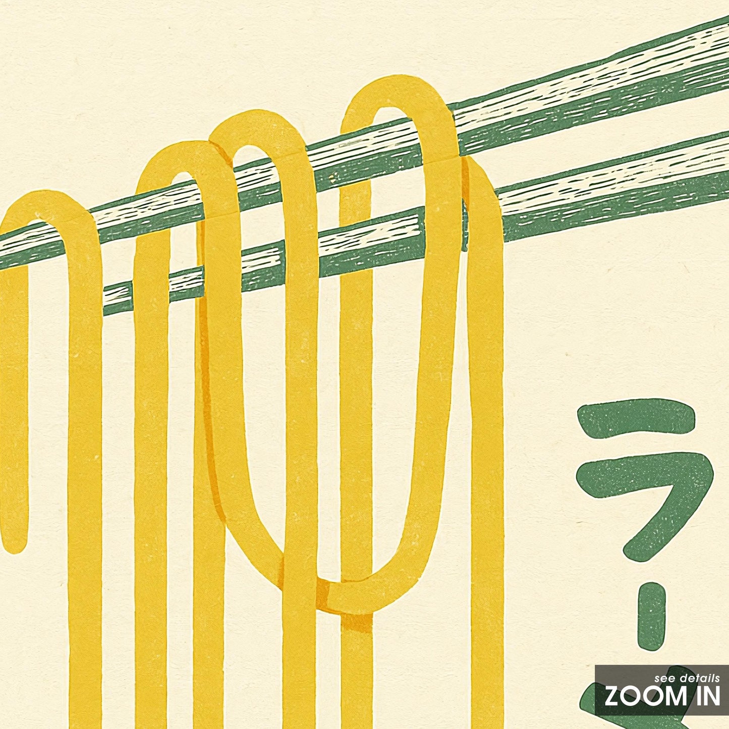 Ramen Poster – Minimal Japanese Kitchen Wall Art, Modern Food Illustration Print