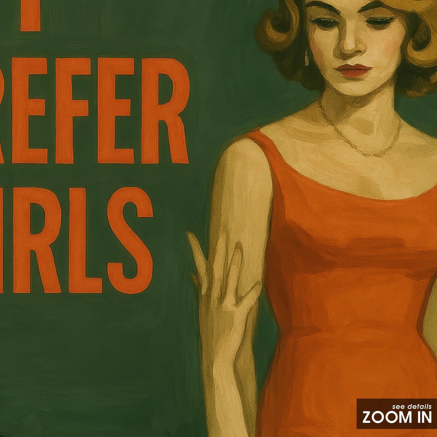 Queer Feminist Poster – Retro Pride Decor | Bold Woman Artwork Print