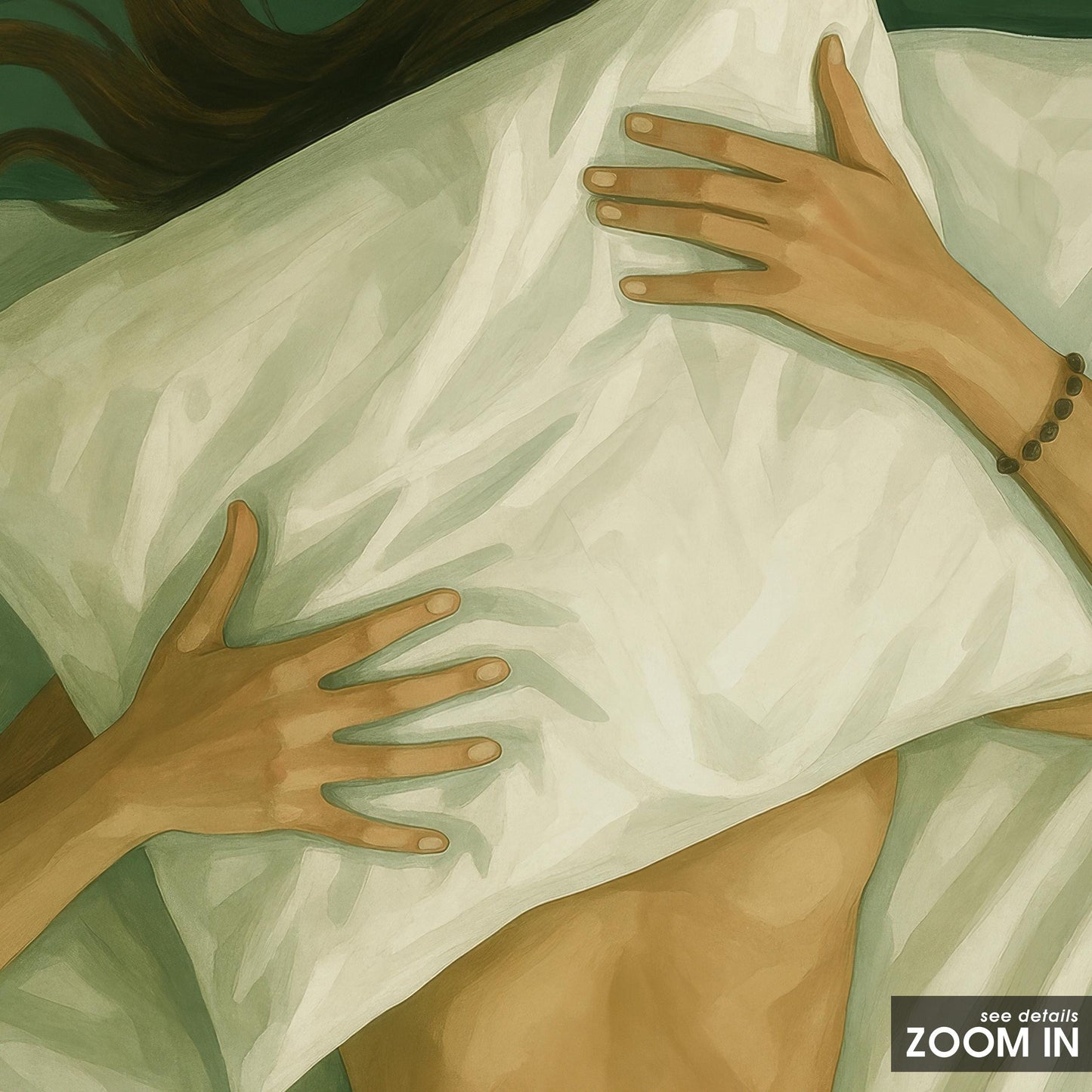 Sensual Bedroom Poster – Intimate Feminine Nude Print | Boudoir Wall Decor