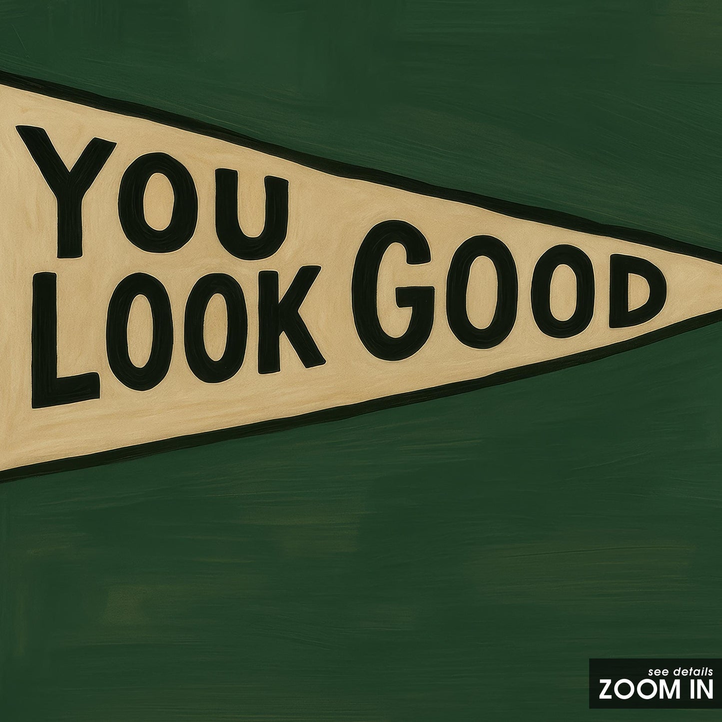 Retro Motivational Wall Art – Vintage Pennant Print With Bold Typography