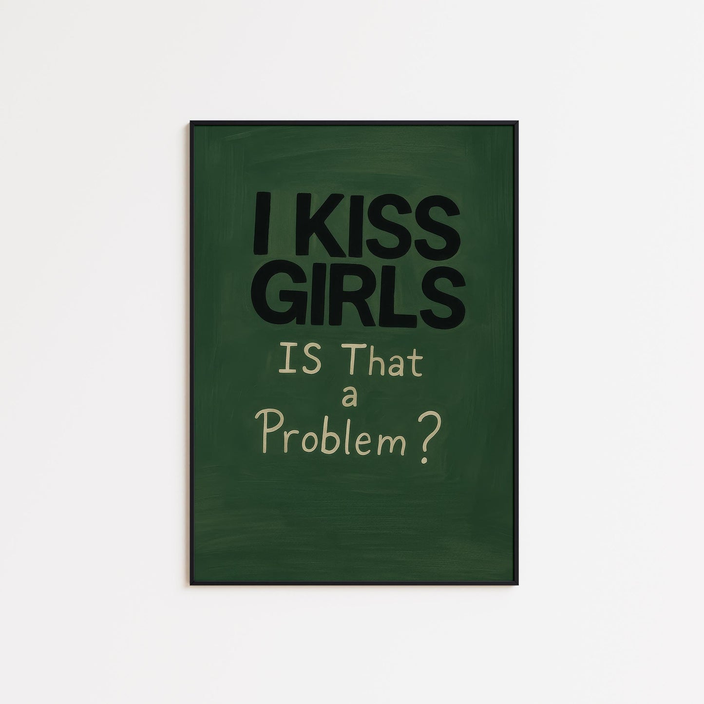 Queer Pride Poster – Bold Typography Wall Art | LGBTQ Sapphic Decor