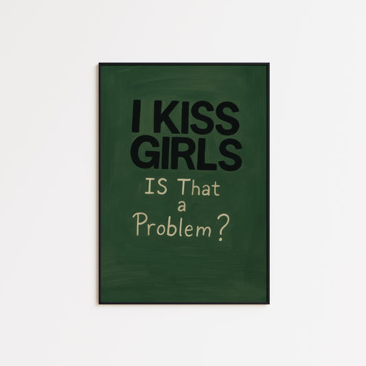 Queer Pride Poster – Bold Typography Wall Art | LGBTQ Sapphic Decor