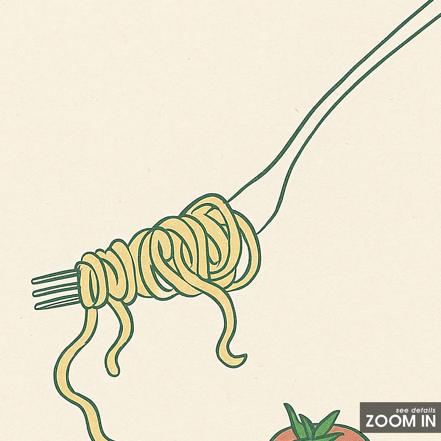 Pasta Lover Club Poster – Retro Kitchen Wall Art, Italian Food Print