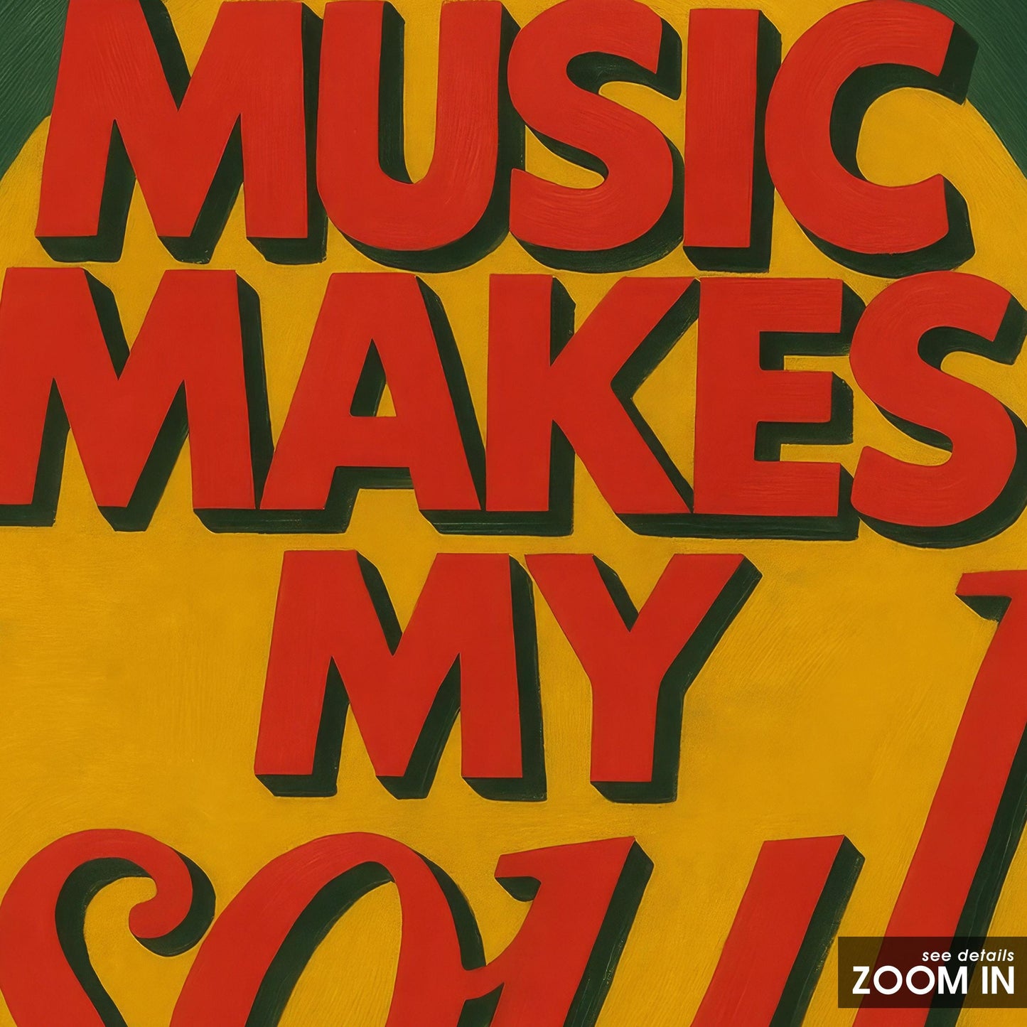 Music Quote Wall Art – Retro Typography Poster | Vintage Music Lover Print