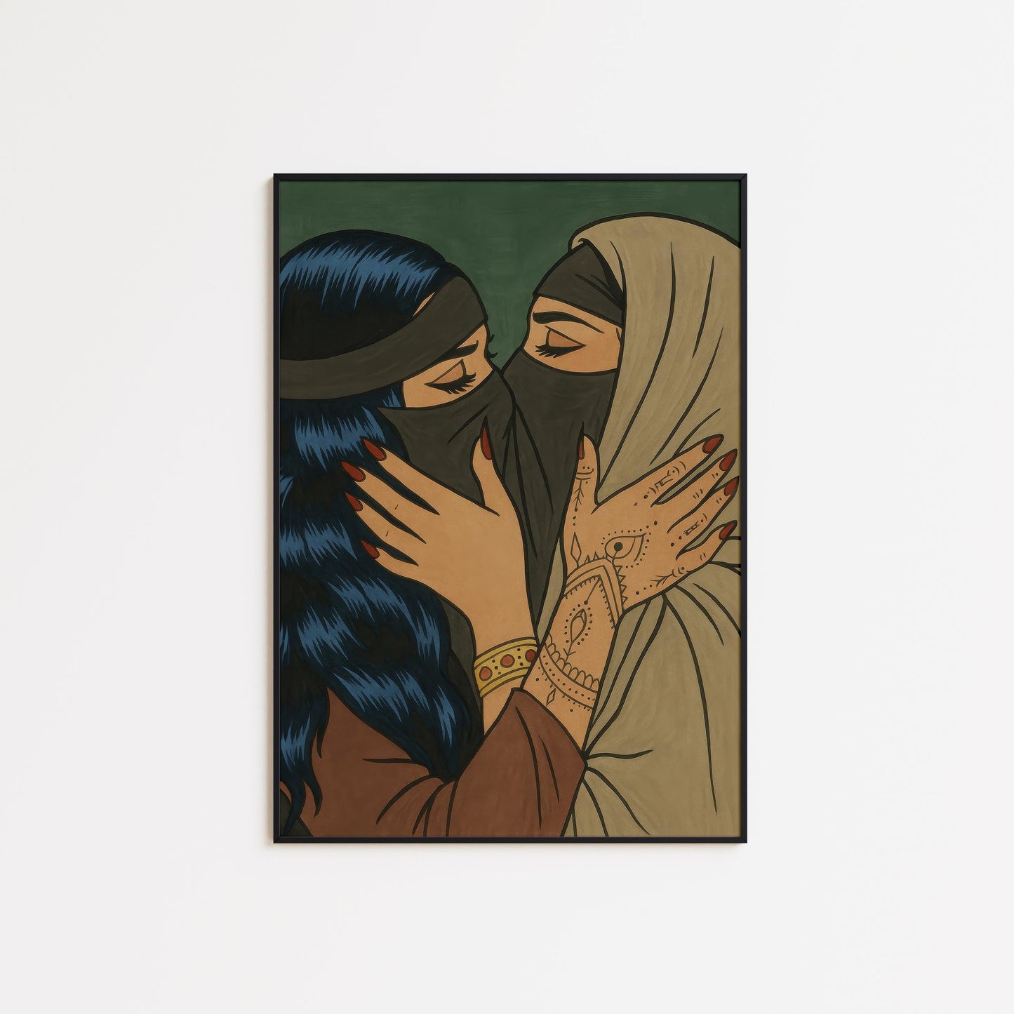 Forbidden Love Art Print – Queer Love Print & Feminine Strength Wall Decor