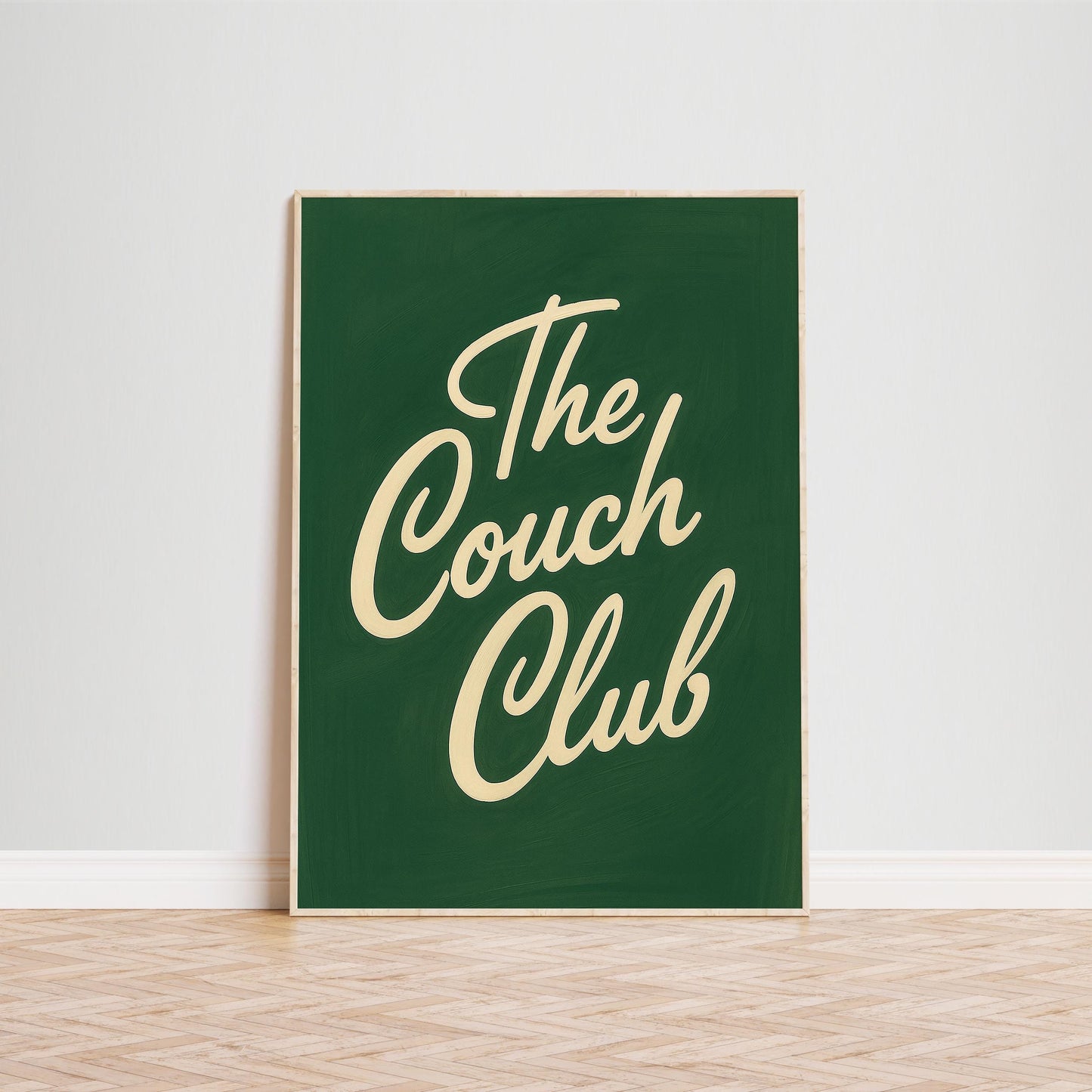 Retro Wall Art Print – Cozy Lounge Vibe Art With Playful Typography Decor