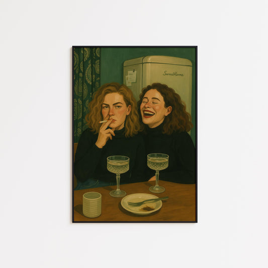 Vintage Kitchen Poster – Retro Kitchen Art | Classic Nostalgic Wall Decor