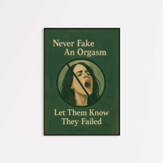 Feminist Quote Poster – Bold Green Empowerment Wall Art With Vintage Feminist Design