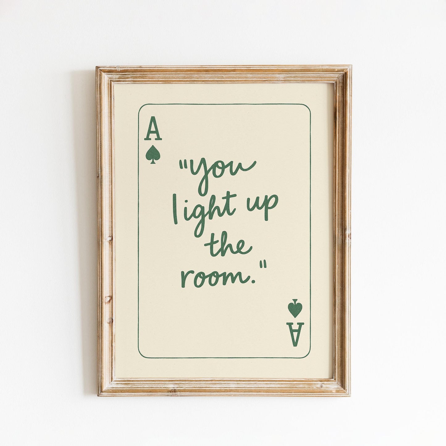 You Light Up The Room Poster – Romantic Minimal Wall Art