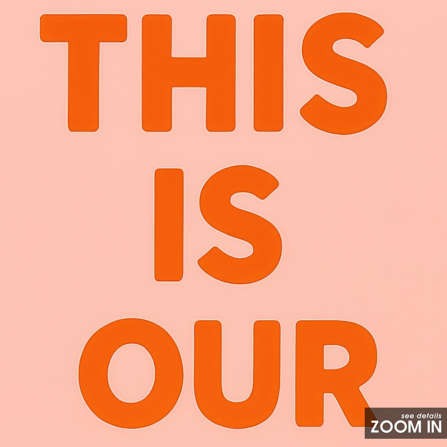 This Is Our Happy Place - Warm Orange Wall Print