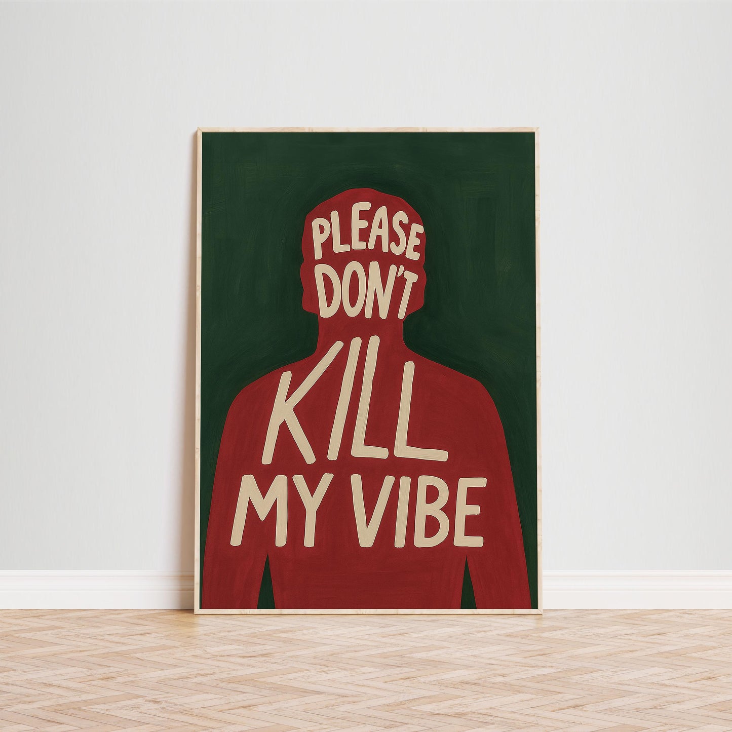 Retro Vibe Poster – Bold Wall Print With Feminist Typography And Empowering Art