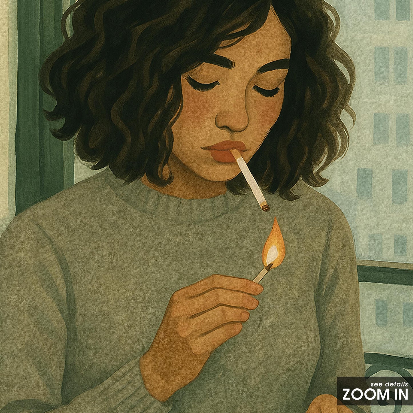 Feminist Wall Art – Moody Woman Print | Intimate Retro Art Poster