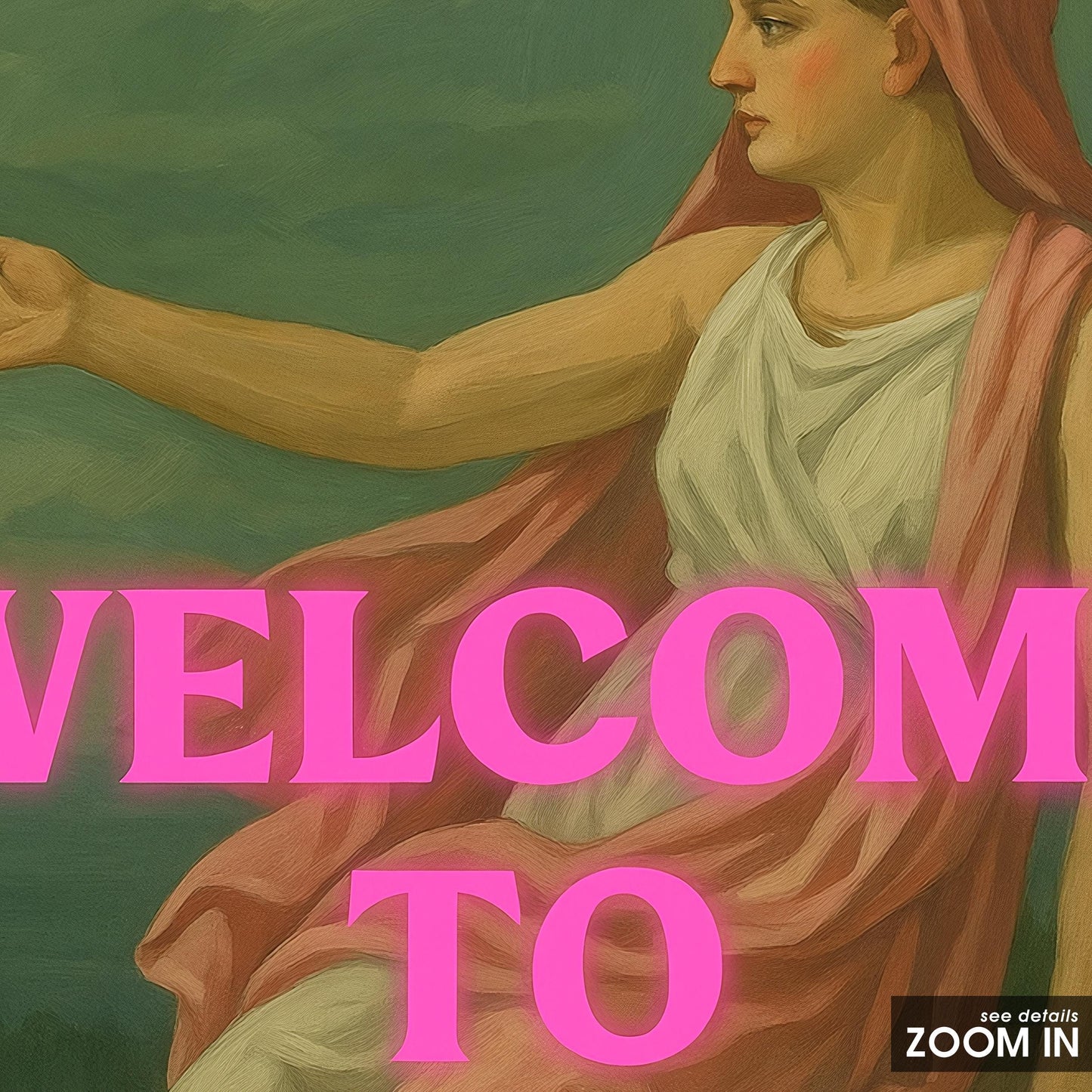 Feminist Wall Art – Bold Wall Poster With Pink Typography Print & Vintage Flair