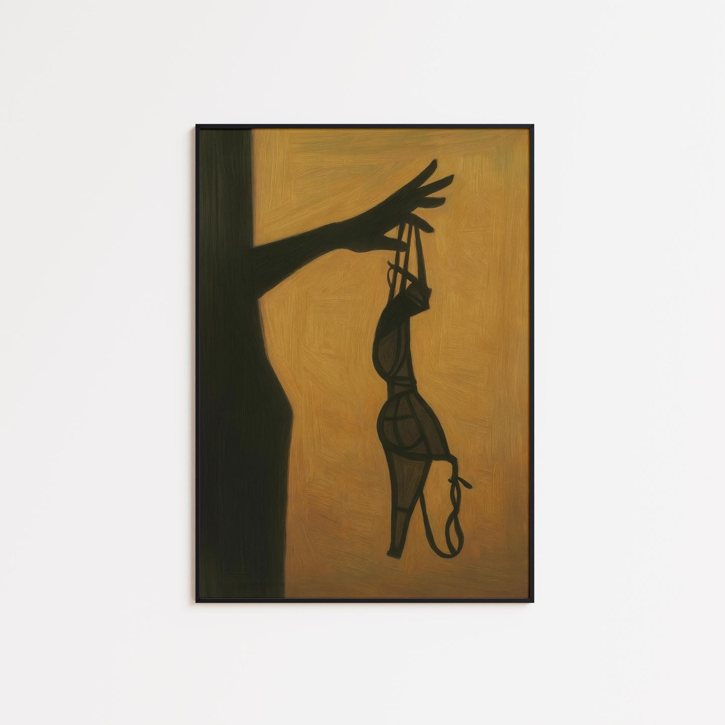 Minimalist Boudoir Poster – Sensual Silhouette Print | Shadow Wall Art