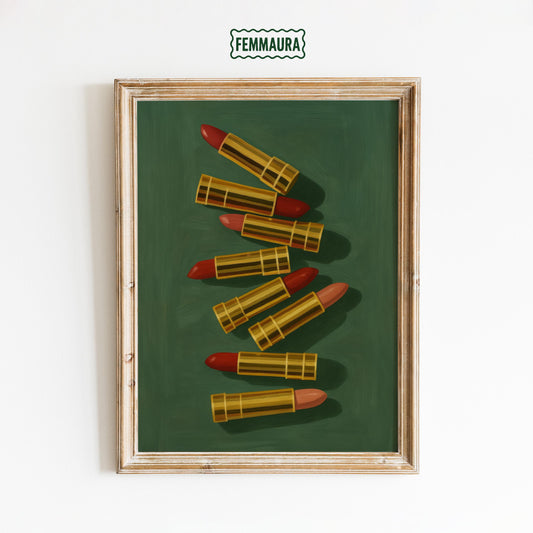 Feminist Pop Art Poster – Bold Lipstick Art Print | Empowering Bedroom Decor
