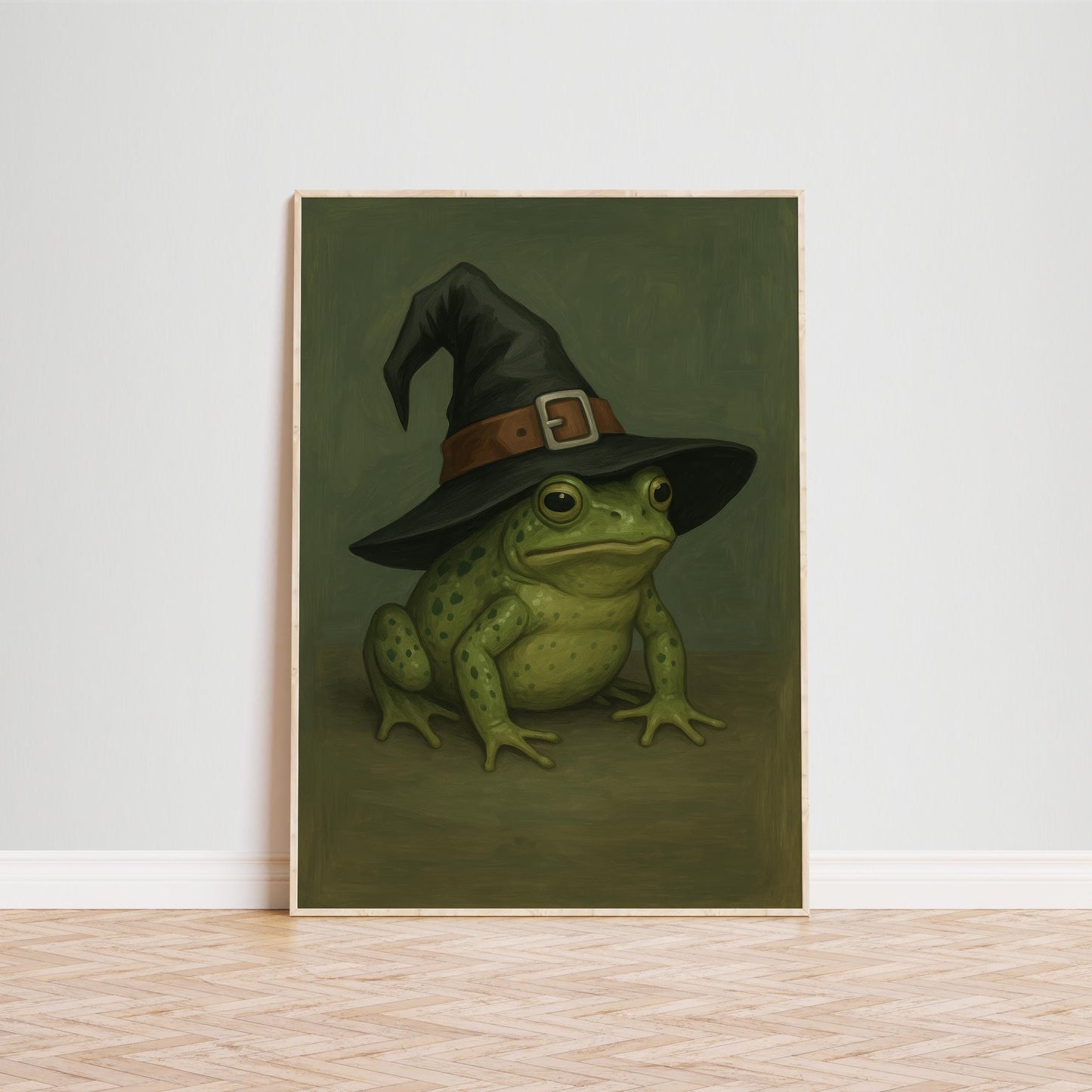 Witch Frog Poster – Gothic Halloween Wall Art | Mystical Frog Print Decor