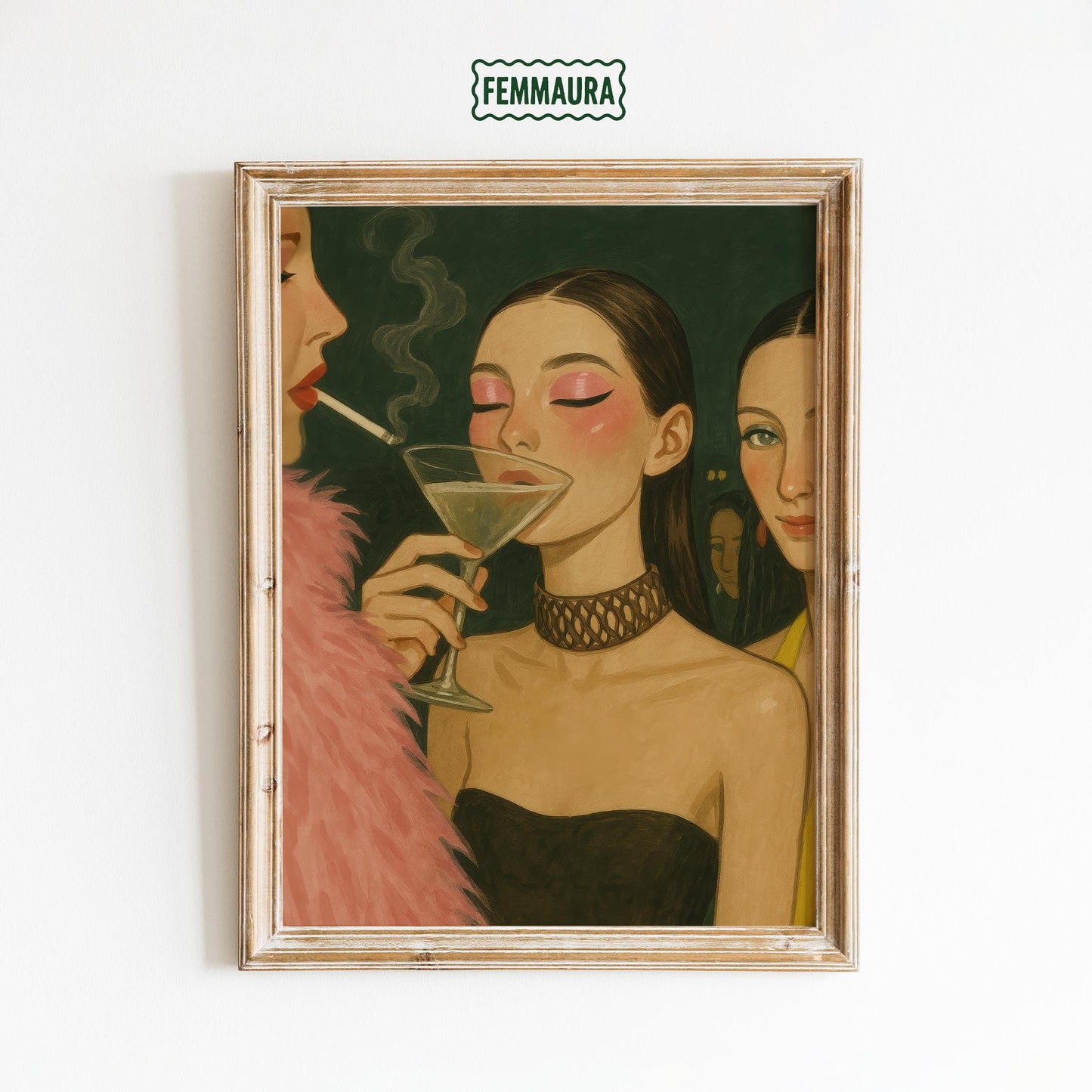 Nightlife Art Print – Moody Party Poster | Feminine Wall Decor | Glam Club Wall Art