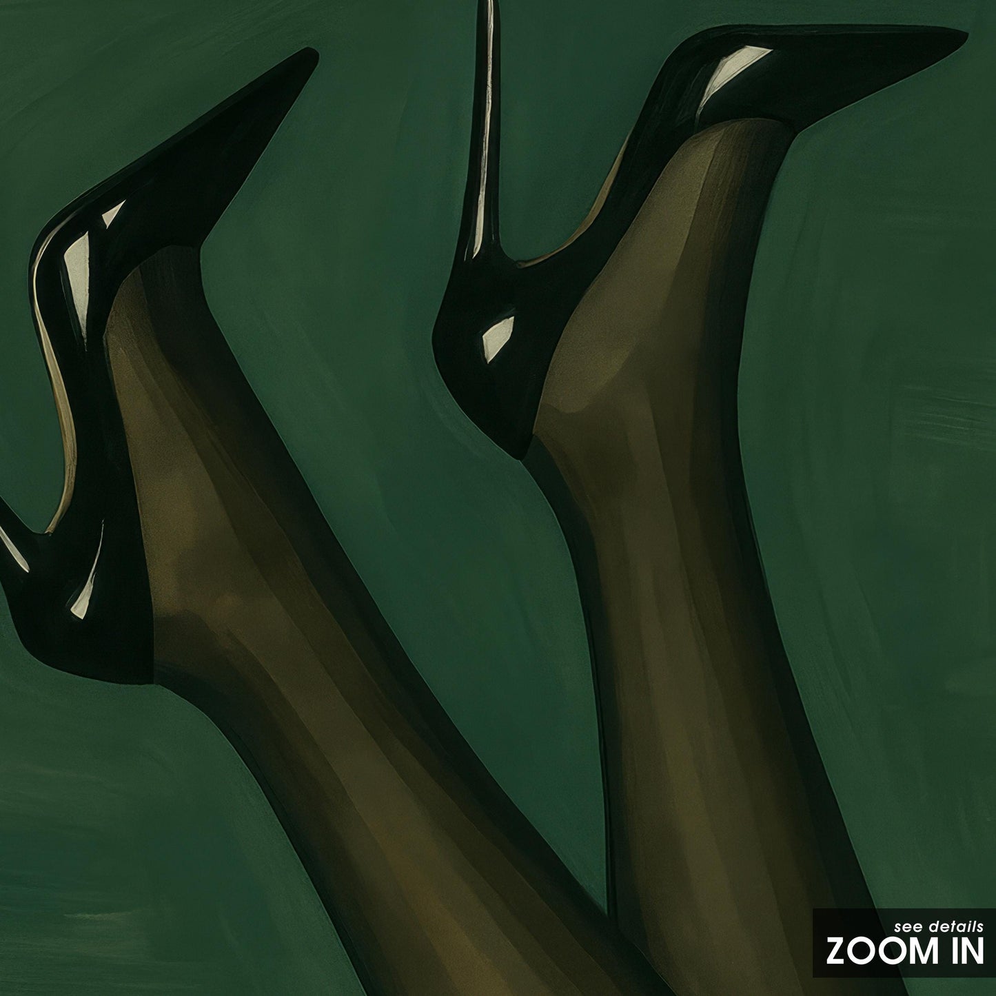 High Heels Poster – Dark Feminine Retro Glamour | Stylish Wall Art Print