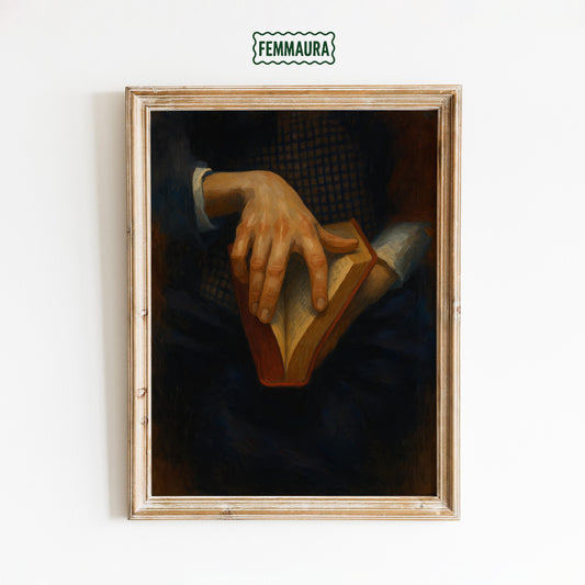 Vintage Dark Academia Art – Moody Literary Wall Decor Book Lover Gift