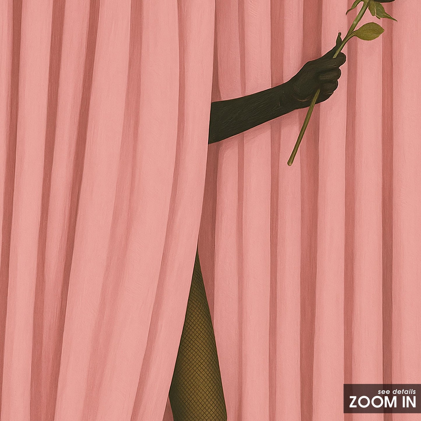 Black Rose Poster – Minimalist Art Print With Retro Wall Decor & Bold Contrast