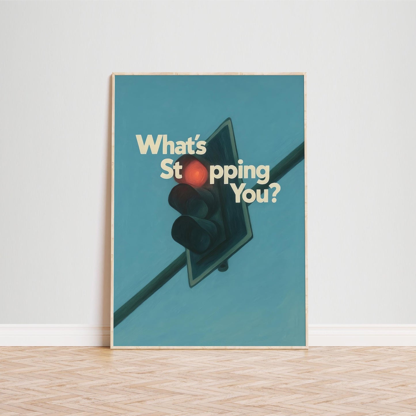 Motivational Wall Art – Conceptual Wall Print With Bold Text & Inspiring Quote