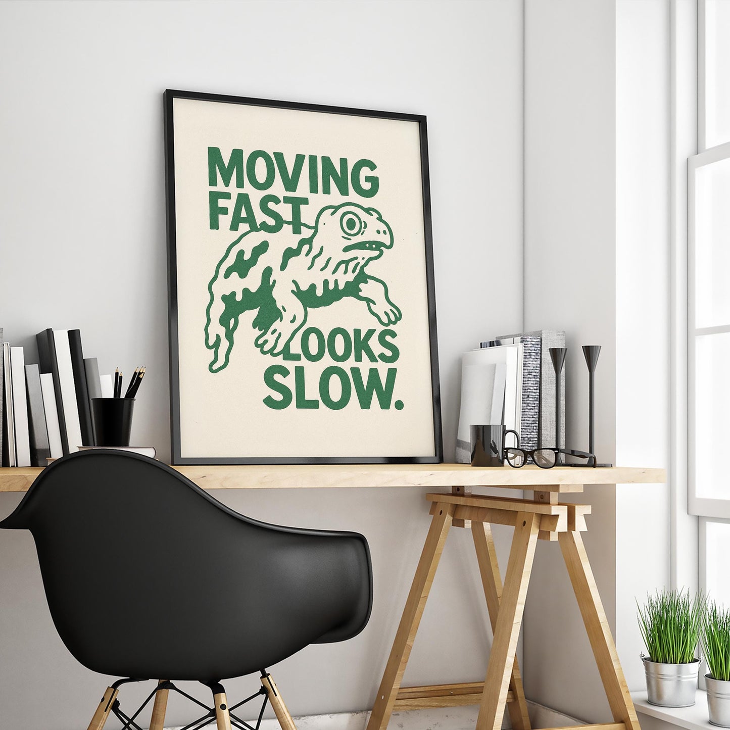 Moving Fast Looks Slow – Turtle Wall Art