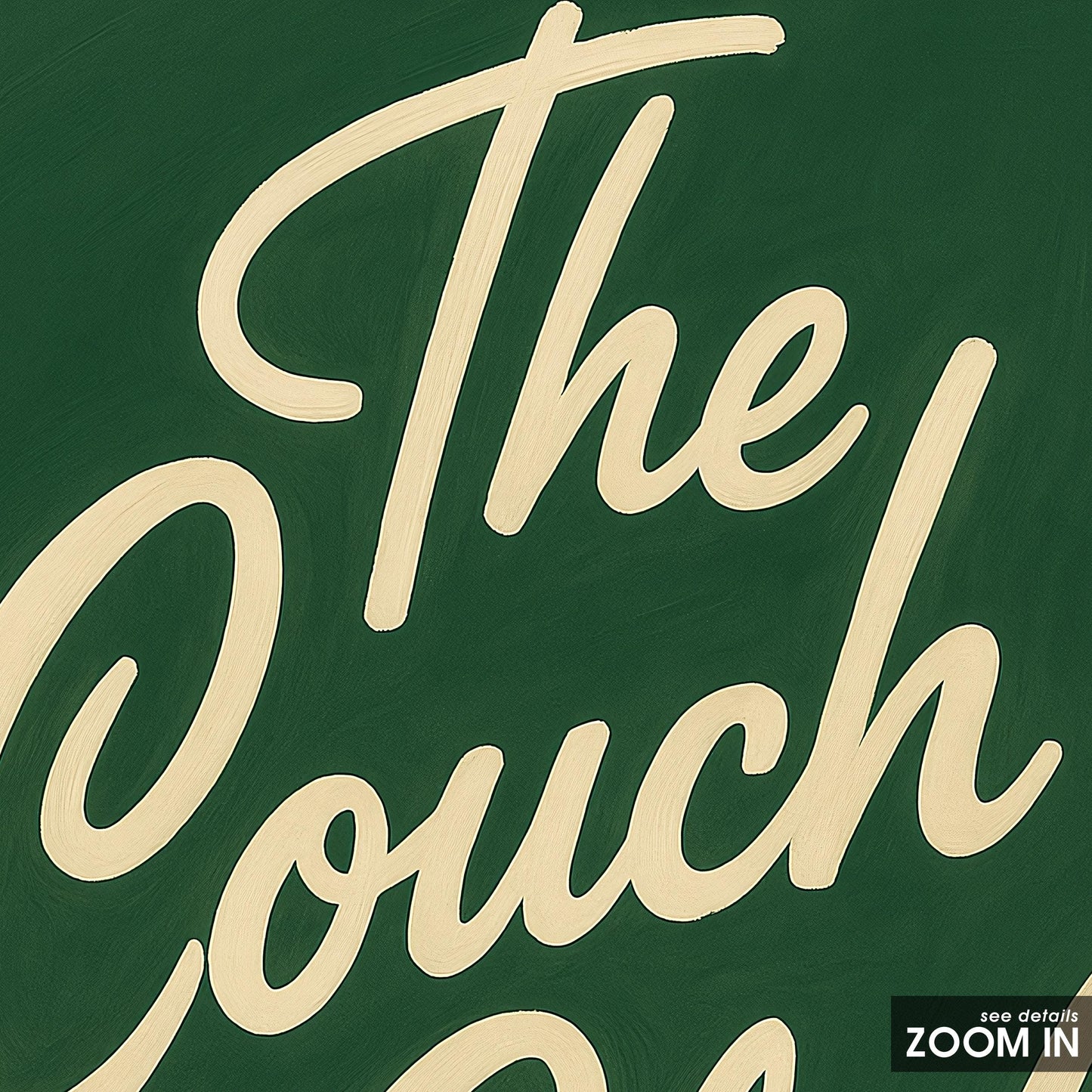 Retro Wall Art Print – Cozy Lounge Vibe Art With Playful Typography Decor