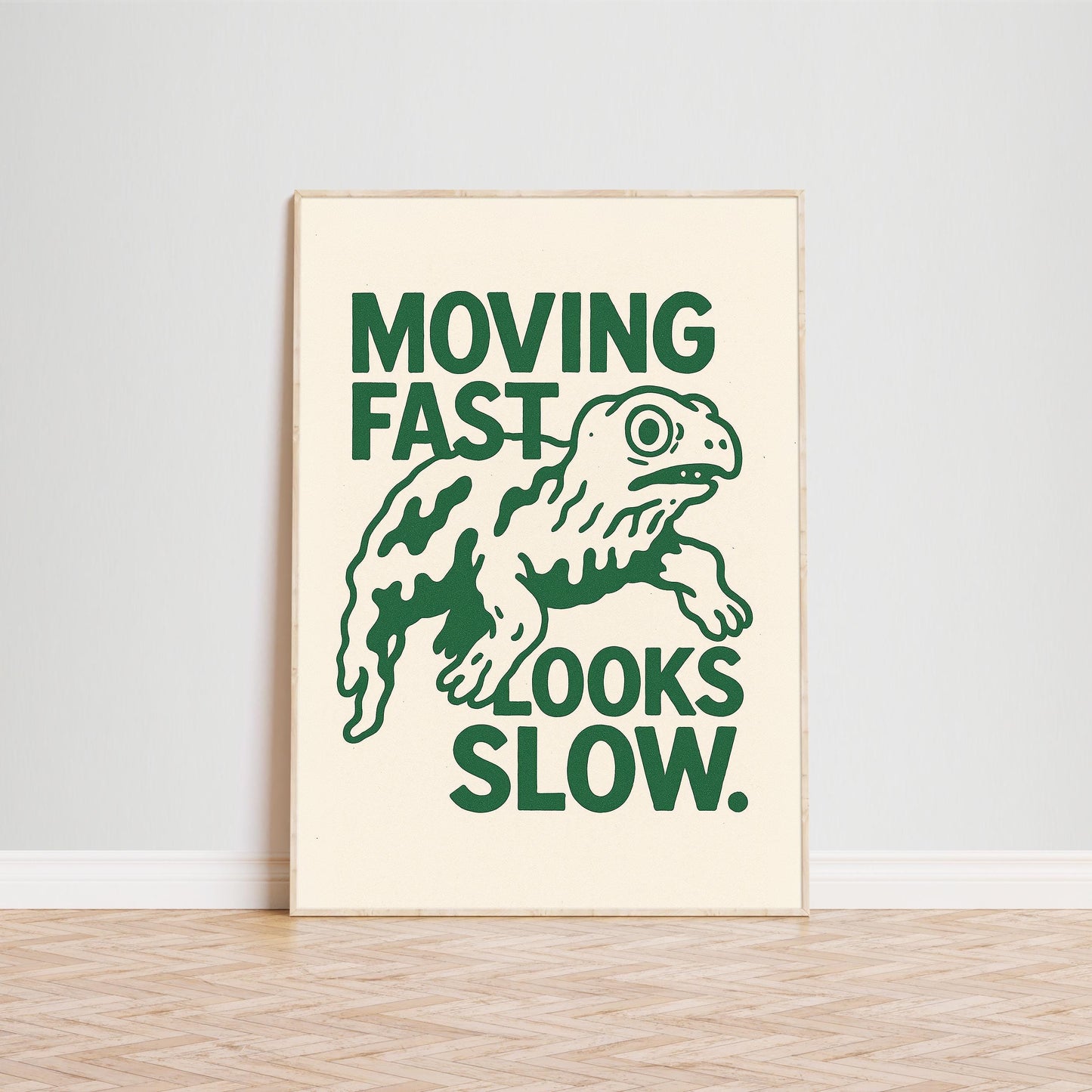 Moving Fast Looks Slow – Turtle Wall Art